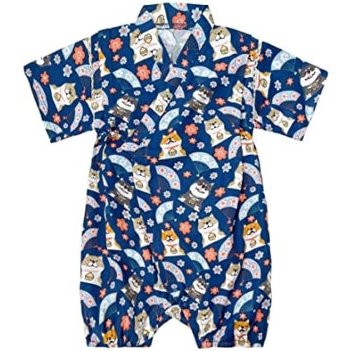 PAUBOLI Baby Japanese Kimono Robe Cotton Infant Comfy Loose Pajamas