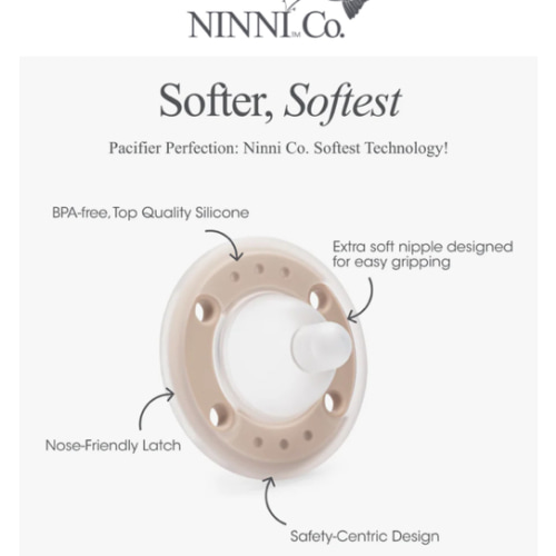 Ninni Pacifier Onyx 2 Pack
