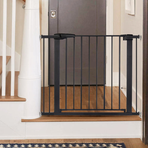 Toocapro 29.5"-40.5"Wide Metal Auto Close Baby Safety Gate Pressure Mounted Walk Thru Pet Gates & Reviews | Wayfair