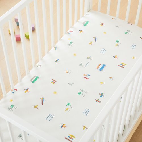 Surf Shack Crib Fitted Sheet
