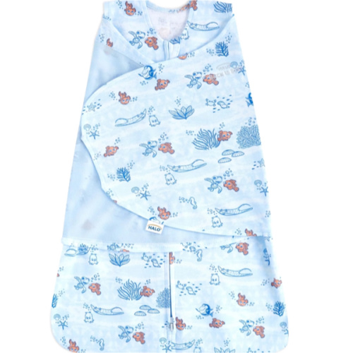 Blue Finding Nemo Newborn Swaddle | HALO size Newborn