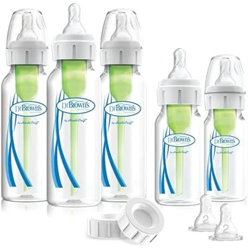 Dr. Brown's Options Narrow Feeding Set, Clear - Packaging may vary