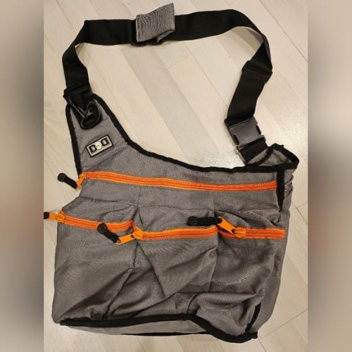 Diaper Dude Diaper Bag Gray And Orange