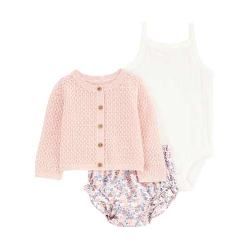 Baby 3-Piece Floral Cardigan Set - Carter's | Carter's