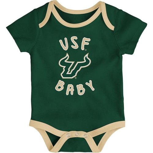 Outerstuff NCAA (0M-9M) Newborn Champs 3-Piece Creeper Set, Team Options