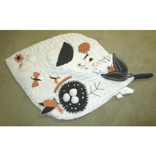Nature Friends Baby Activity Play Mat Crate & Barrel Kids leaf 58"x34"