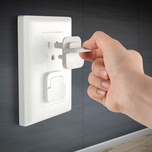Baby Proofing Outlet Covers Plug Protector Caps for 3-Prong, 40 Pack
