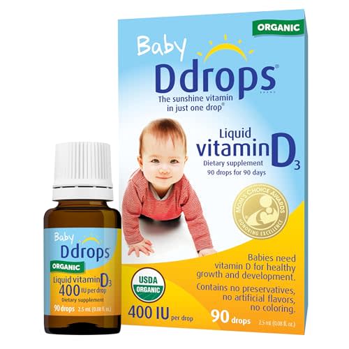 Ddrops Baby Liquid Vitamin D3 Supplement 400 Iu - 0.08 Fl Oz - 2 Pk