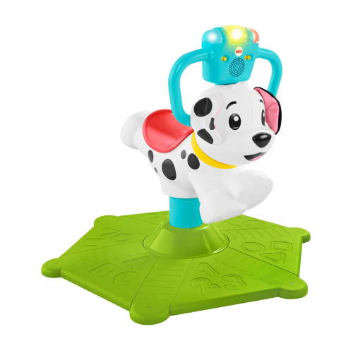 Fisher-Price Bounce & Spin Puppy Musical Learning Toy for Balance Skills