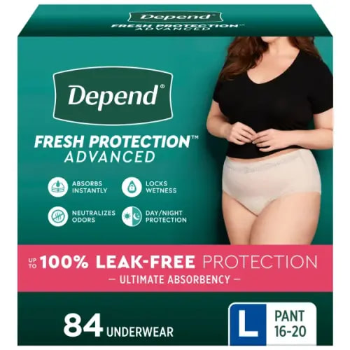 Depend Fresh Protection Advanced Incontinence Underwear for Women, Ultimate Absorbency