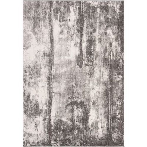 Spirit Spr127 Power Loomed Area Rug - Dark Grey/ivory - 5'3"x7'6" - Safavieh.