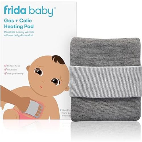 Frida Baby Gas + Colic Heating Pad for Natural Belly Relief | Gentle Heat to Relax + Soothe Bellies | Instant Tummy Warmer | Soothe Colic Discomfort