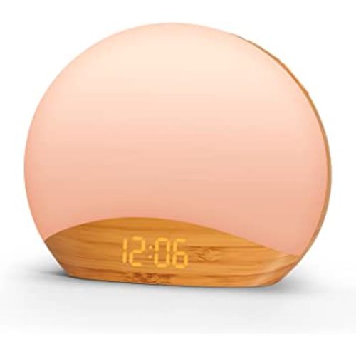 Amazon.com: REACHER Sound Machine Sunrise Alarm Clock with Night Light, 26 Nature Inspired Sleep Sounds, 0-100% Dimmable Clock, Sunrise Lamp, Wake Up Light, Brown/Pink/White Noise Machine for Babys, Adults, Kids : Health & Household