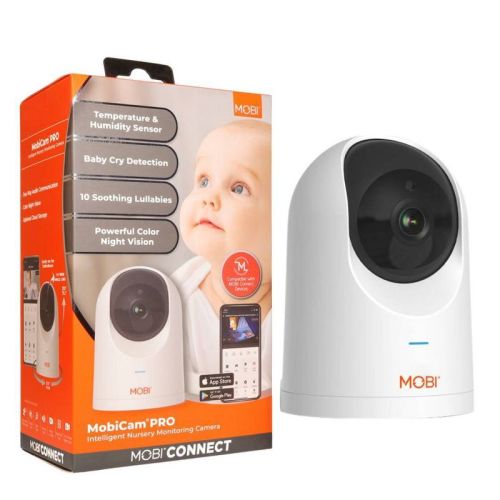 MOBI MobiCam PRO Smart Wi-Fi Pan & Tilt Camera with HD Video, Motion Tracking & 2-Way Audio: Digital Video Monitor