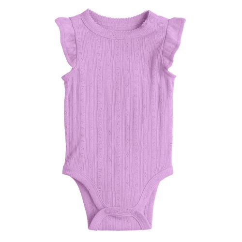 Baby Girl Jumping Beans® Pointelle Flutter Sleeve Bodysuit