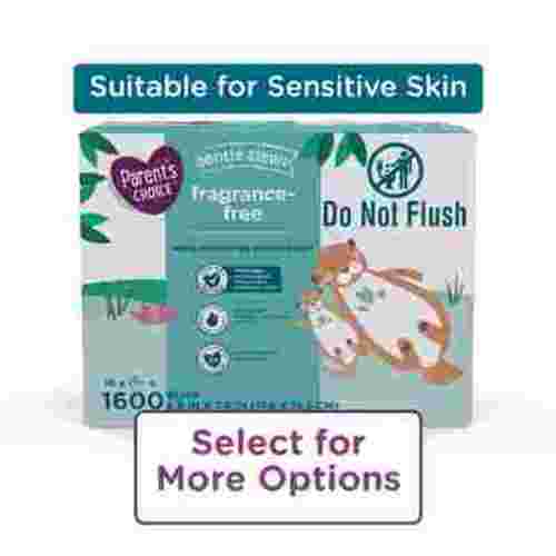 Parents Choice Fragrance-Free Baby Wipes, 1600 Count (Select for More Options)