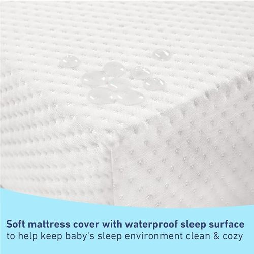 Graco Premium Crib Mattress & Protector Value Bundle (1-Pack) – Includes GREENGUARD Gold Certified Crib & Toddler Mattress, GREENGUARD Gold Certified Waterproof Mattress Protector