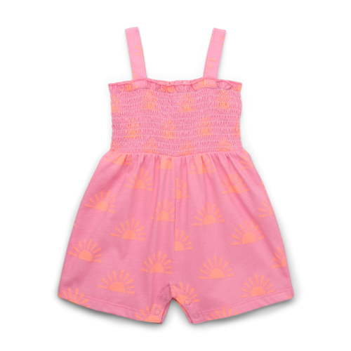Garanimals Baby Girls Print Smocked Romper, Sizes 0M-24M