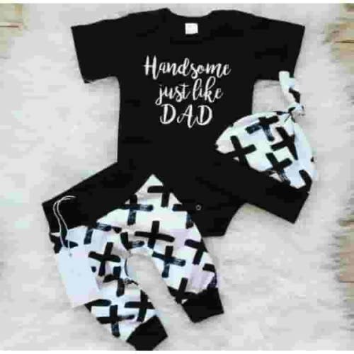 Canis Newborn Baby Boys Romper Bodysuit Pants Leggings Hat Outfits Clothes Set