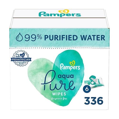 Pampers Aqua Pure Sensitive Baby Wipes , 336 count