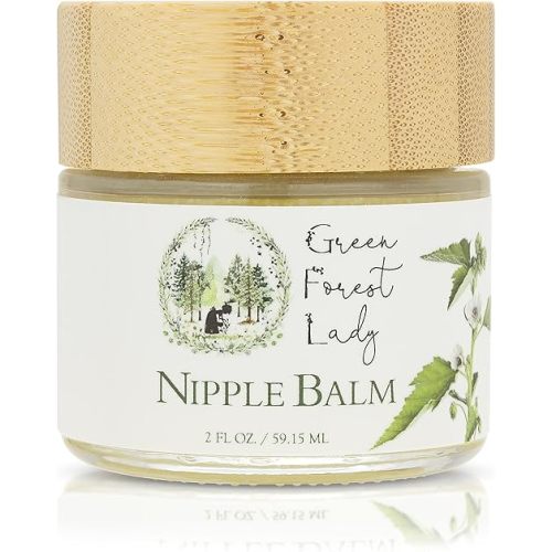 Organic Nipple Balm | Breast Feeding Essentials | Lanolin-Free, Gluten-Free | Relieves Soreness, Dryness, Cracking | Nursing Balm | Provides Protective Layer - 2 FL. OZ.