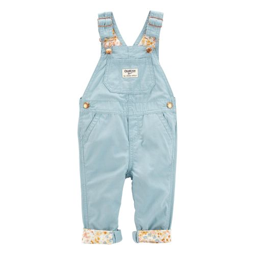 Baby Floral Canvas Overalls - Blue - OshKosh | Carter's