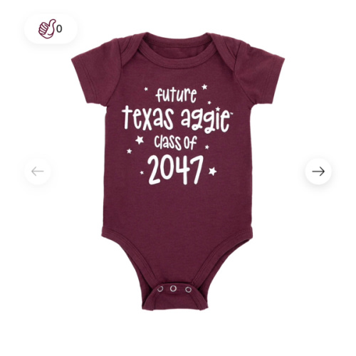 Future Texas Aggies 2047 Bodysuit