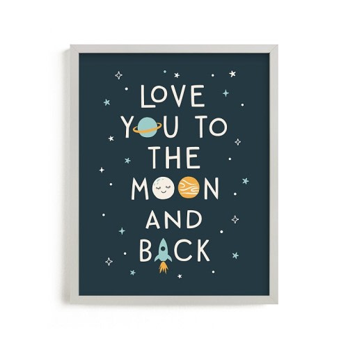 Minted® Moon and Back Wall Art by Annie Holmquist