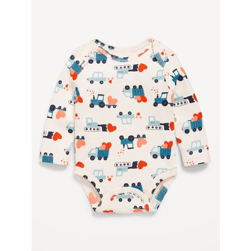 Printed Long-Sleeve Bodysuit for Baby