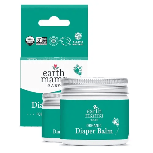 Earth Mama Organic Diaper Balm 2-Ounce | Diaper Cream for Baby | EWG Verified, Petroleum & Artificial Fragrance-Free with Calendula for Sensitive Skin (2-Pack)