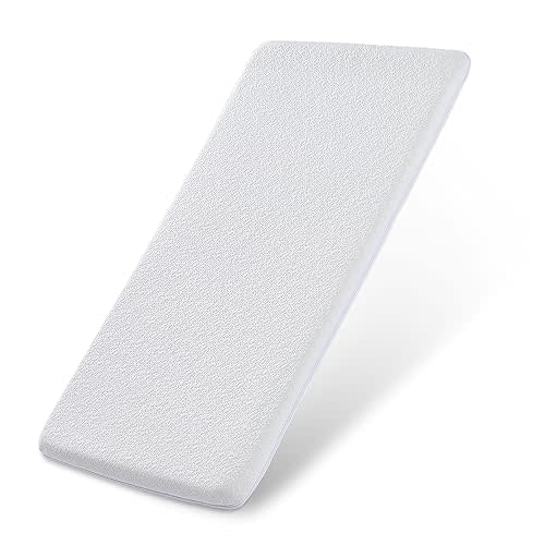Bassinet Mattress Topper, Gel Memory Foam Mattress with Removable Cover Fit for Jimglo/ANGELBLISS 3 in 1 Baby Bassinet (33" x 19"), BabyBond, KoolerThings, Cowiewie and Ihoming Bassinet, Soft Mattress