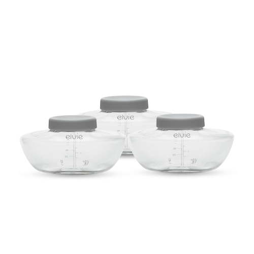 Elvie Pump Collection and Storage Bottles, 3 Pack, 150 ml/5 oz