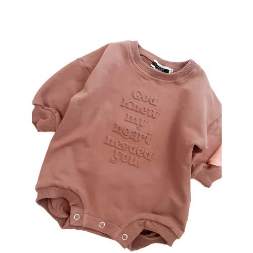 God Knew My Heart Needed You Bubble Jumpsuit