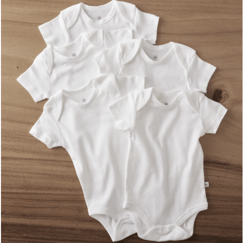 5-Pack Organic Cotton Short Sleeve Bodysuits | Honest Baby Clothing