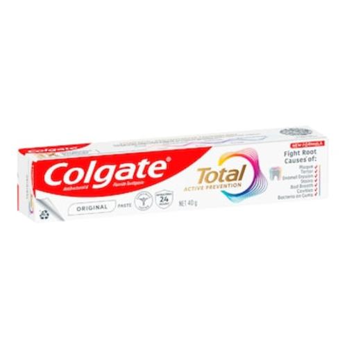 Colgate Travel Total Active Prevention Original Toothpaste 40g | Woolworths
