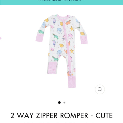 2 Way Zipper Romper - Cute Sea Creatures – Angel Dear