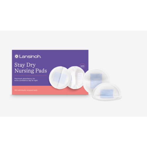 Lansinoh Nursing Pads Desechables Que Se Mantienen Secos para Amamantar, 100 Unidades