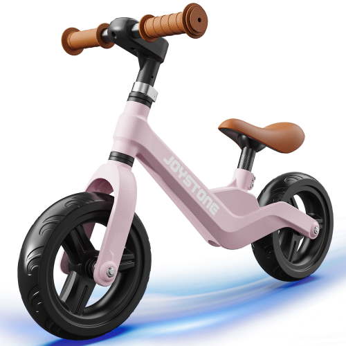 JoyStone Toddler Balance Bike Toys for 1-3 Years Old Boys Girls, Kids Training Balance Bike with Adjustable Handlebar and Seat, No Pedals Bike Gift for Kids, Pink