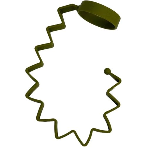 Busy Baby Bottle Bungee - Sippy Cup Strap - Keeps Bottles and Sippy Cups Off The Floor - Food Grade Silicone - Dishwasher Safe (Olive)