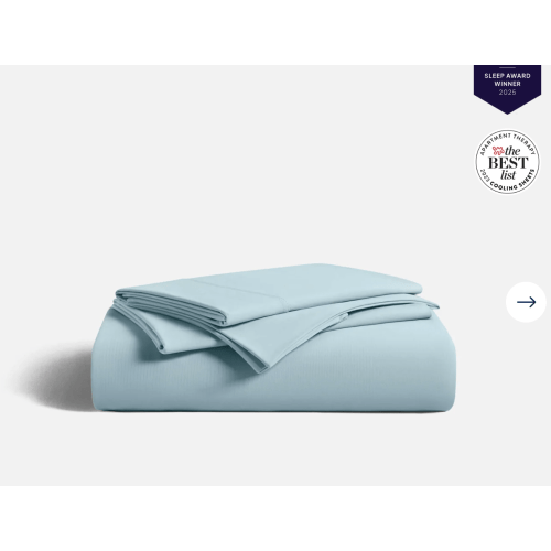 Evercool®+ Cooling Starter Sheet Set - Aqua Blue / Full