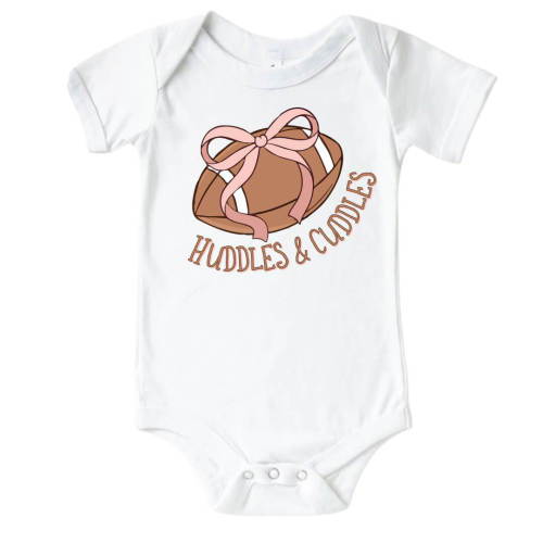 Huddles & Cuddles Graphic Bodysuit | White