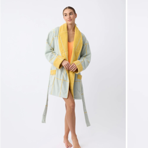 Windowpane Resort Robe - Last Chance | Cozy Earth