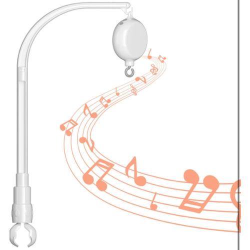 FEISIKE Baby Crib Mobile Arm with Music Box Spin Motor,23 Inch,Volume Control,3 Modes(Turn & Music,Turn Only, Music Only),Nursery Decor Hanger,Holder for DIY Clamp Mobile,35 Lullabies,30 Min Auto-Off