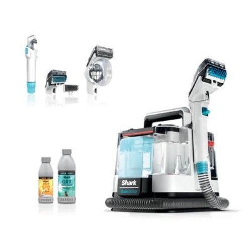 Shark Stainstriker Portable Carpet Cleaner Px201: Electric Upholstery & Carpet Cleaner Machine, 3.5" Path, 450w, White