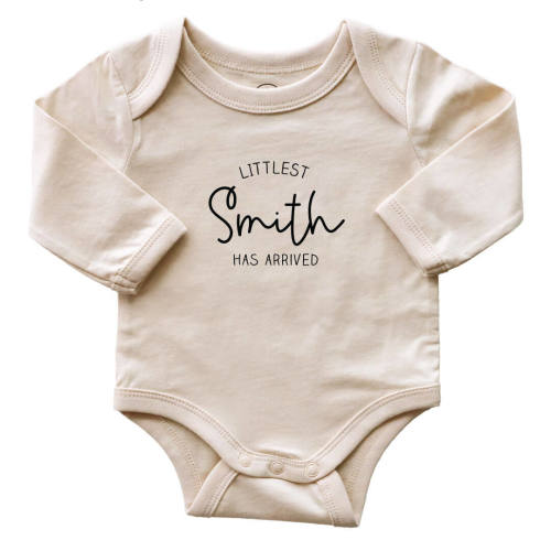 Personalized Long Sleeve Graphic Bodysuits | Natural