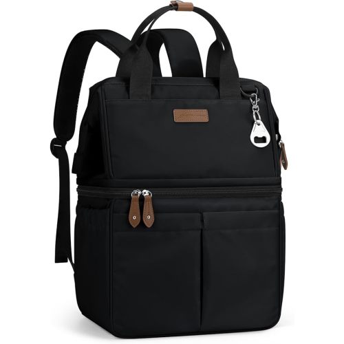 Maelstrom Cooler Backpack, 36 Cans Insulated Backpack Cooler, Soft Leakproof Double Deck Cooler Bag, Lightweight Lunch Backpack for Men & Women,Perfect for Beach Travel, Camping & Work