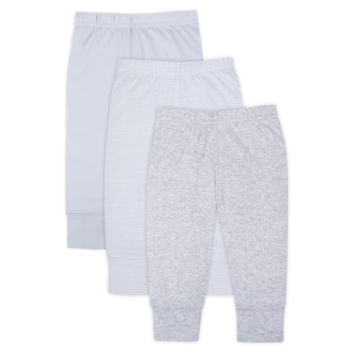 Little Star Organic Baby Unisex 3 Pk Pull On Pants, Size Newborn-24 Months