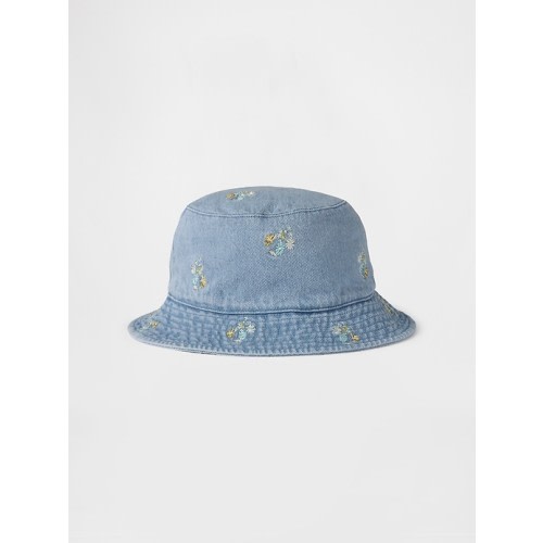 Baby & Toddler Floral Denim Bucket Hat | Gap