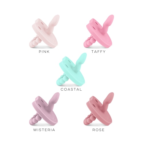 Cutie PAT Smile (0m+) Pacifier + Teether Value Pack - Color set Blossom