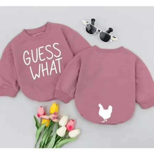 Baby Romper - Guess What Chicken Butt